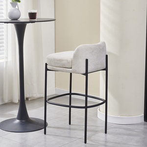 Moderno lusso bianco nordico bancone da Bar in metallo <span class=keywords><strong>alto</strong></span> tessuto mobili da <span class=keywords><strong>cucina</strong></span> <span class=keywords><strong>per</strong></span> la casa Bar Bar <span class=keywords><strong>tavolo</strong></span> - Product Image 2