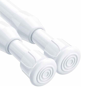 Tringle à rideau réglable blanche, petite, courte, <span class=keywords><strong>extensible</strong></span>, à <span class=keywords><strong>ressort</strong></span>, pour fenêtre, chambre, placard, cuisine - Product Image 5