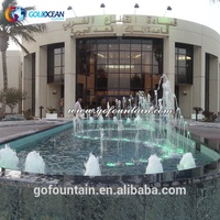 Décoration extérieure d'hôtel, grande fontaine dansante de piscine de 12x4m à Taif, Arabie Saoudite