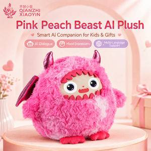 Peluche de monstruo bestia rosa AI con alas de murciélago, 3 modelos, clon de voz ChatGPT con memoria a largo plazo, más de 50 idiomas, 2.4G - Product Image 1