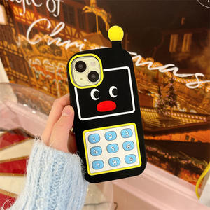 Custodia morbida in Silicone differenziazione per iPhone 16PM 15Pro con grande fratello pinguino cartone animato impugnatura custodia per telefono per Apple - Product Image 2