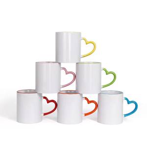 <span class=keywords><strong>Tasse</strong></span> moderne 11oz en céramique rose pour intérieur coloré avec logo personnalisé, <span class=keywords><strong>tasse</strong></span> à proclamer avec <span class=keywords><strong>image</strong></span> <span class=keywords><strong>de</strong></span> bricolage et poignée en forme <span class=keywords><strong>de</strong></span> cœur - Product Image 2