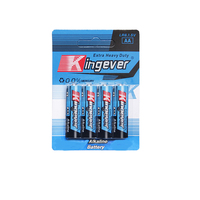 Baterai Alkaline Kingever Leakproof LR6 AA 1.5V Berkinerja Tinggi untuk Mainan, Remote Control, Kamera, Peralatan Rumah Tangga, OEM Dapat Disesuaikan