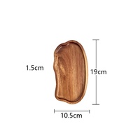 Plateau à thé en bois massif, grand plateau en forme de nuage, plateau pour tasse à eau, tapis en bois, plateau à dim sum, assiette à dîner en bois