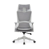 Vente en gros, chaise de bureau de haute qualité, chaise de bureau ergonomique en maille avec appui-tête avec support lombaire SW015A