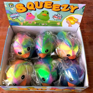 Jumbo Squishy 18cm, Jouet anti-stress et Fidget Toys en TPR, best-seller, en forme d'Animaux et Insectes (Papillon, Scarabée, Dinosaure, Grenouille), jouet de simulation à pincer - Product Image 6