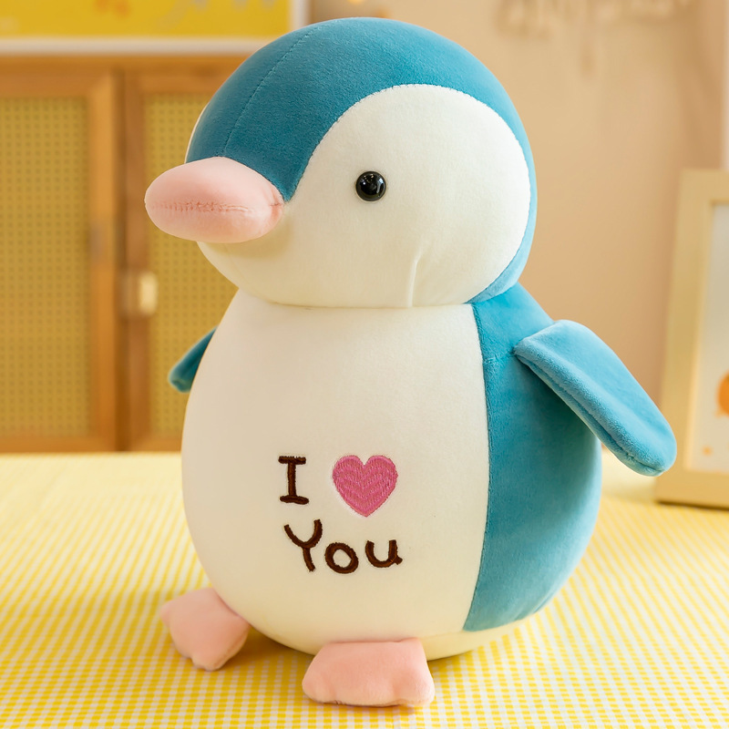 Light blue heart penguin