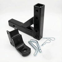 Nuevo Soporte de Enganche Ajustable - Acero al Carbono con Recubrimiento de Polvo Negro, Capacidad Máxima de Carga de 6000 Libras, para Remolque de RV