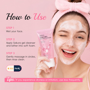 LAIKOU <span class=keywords><strong>Japan</strong></span> Sakura Jelly <span class=keywords><strong>Gel</strong></span> Gesichtsreiniger Bubble Glow Cleanse Mildes Reinigungsgel mit niedrigem pH-Wert 50g - Product Image 4