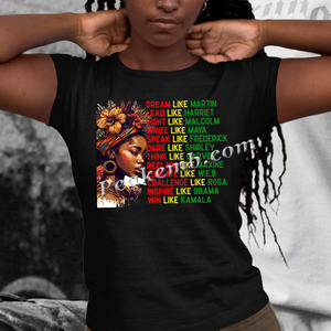 Impresión Melanin Queen Dope Girl Transferencia de calor Iron <span class=keywords><strong>on</strong></span> <span class=keywords><strong>Dream</strong></span> Like Martin Leaders African American DTF Transfers - Product Image 3