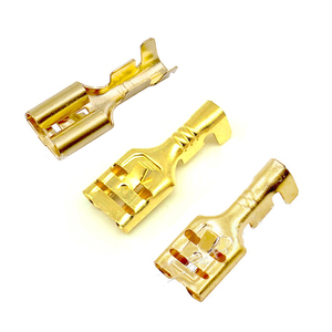 Vente directe usine – Connecteur automobile à barbelures à ressort en laiton 6,3 mm, borne à sertir, assurance qualité DJ621 - Product Image 3