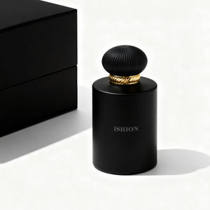 Flacon de parfum <span class=keywords><strong>noir</strong></span> en gros d'usine 30ml 50ml 100ml Flacon de parfum vide Flacon de parfum rond avec boîte Personnalisé - Product Image 2