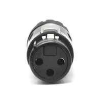Connecteur audio femelle XLR à 3 broches Fiche canon PVC pour haut-parleurs Lecteurs DVD Microphone mâle compatible stéréo Prise XLR à 3 broches