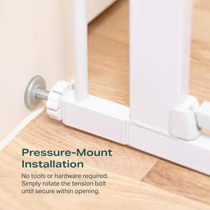 Valla de seguridad de acero y metal sólido para interiores/exteriores para perros con cierre de botón: Soluciones de alojamiento para mascotas ecológicas - Product Image 5