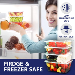 Hot Selling Clear Rectangular Disposable Pp Bento Box Microwaveable Plastic Meal Prep Food <b>Containers</b> - Product Image 2