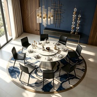 Table à manger en pierre frittée résistante aux rayures |   Table à manger robuste en acier inoxydable avec plateau en porcelaine résistant à la chaleur