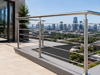 Zhuo Ye 304 Edelstahl Massiver Rundstab für Treppen, Balkone, Terrassen, Geländer und Balustraden-Teile