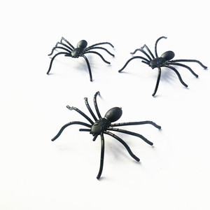 Petite araignée noire, jouet farfelu, figurine personnalisée, jouets en plastique, bricolage, décoration pour Halloween et le Poisson d'avril - Product Image 4
