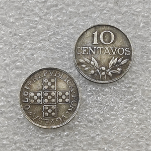 Monete Commemorative in Stile Antico del Portogallo 10 Centavos 1969, 1970, Regali, Decorazione per la Casa - Product Image 2