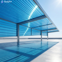Plaque alvéolaire double paroi en polycarbonate transparent anti-infrarouge de 8 mm avec protection UV pour la toiture
