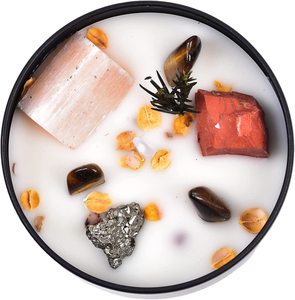 <span class=keywords><strong>Bougie</strong></span> parfumée en cristal minéral coloré de luxe, fournisseurs de cire, pot en céramique, <span class=keywords><strong>bougie</strong></span> de soja parfumée personnalisée, vente en gros - Product Image 2