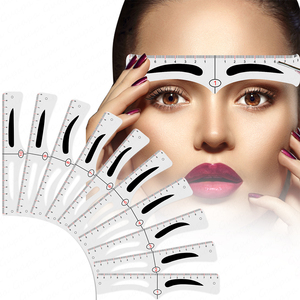 Outils réutilisables de mise en forme des <span class=keywords><strong>sourcils</strong></span> de Microblading Règle de cartographie des <span class=keywords><strong>sourcils</strong></span> en plastique DIY Guide des <span class=keywords><strong>sourcils</strong></span> Kits de pochoirs de mise en forme <span class=keywords><strong>avec</strong></span> forme des <span class=keywords><strong>sourcils</strong></span> - Product Image 1