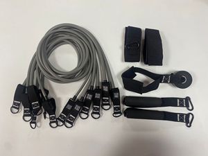 Ensemble de bandes de résistance professionnelles de 300 lb avec poignées et sangles de <span class=keywords><strong>cheville</strong></span>, tubes d'exercice robustes pour la salle de sport à domicile, entraînement complet du corps - Product Image 6