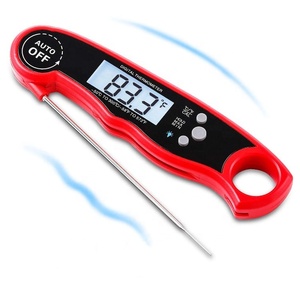 Thermomètre numérique de cuisine pour viande et barbecue, pliable, en acier inoxydable, avec rétroéclairage, best-seller - Product Image 1