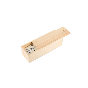 Usine directe ivoire mélamine plastique dominos ensemble écologique JUXING marque Double 6 boîte en bois fermée - Product Image 5