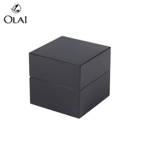 Noble et élégant noir haute brillance brillant boîte Piano laque emballage en bois parfum personnalisé boîte de parfum en bois