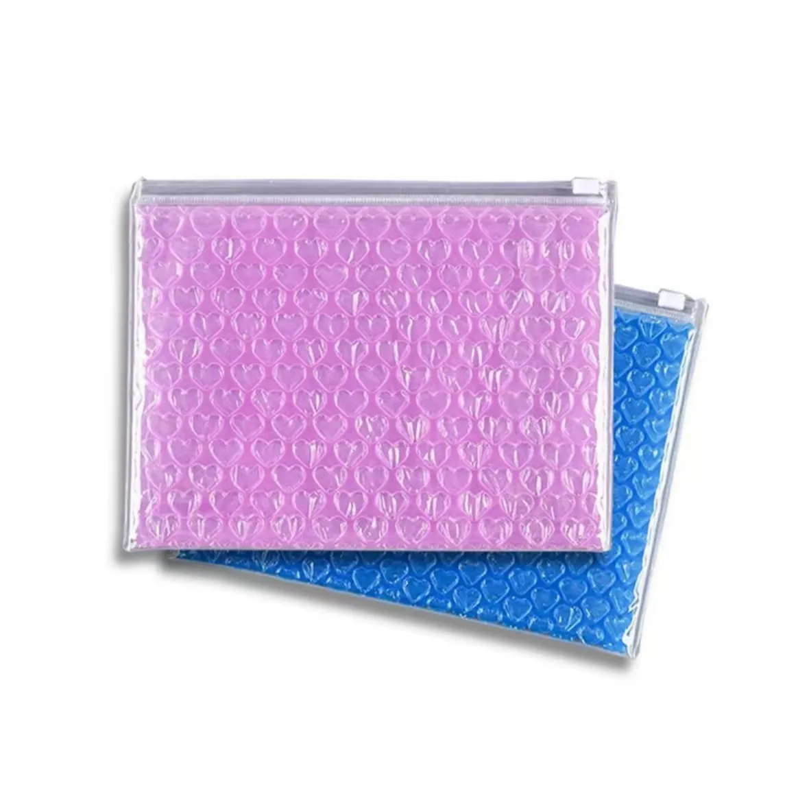 Groothandel Custom Plastic Pvc Make Rits Bubble Tas Voor Cosmetische