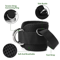 Offre Spéciale réglable néoprène rembourré cheville sangles poignet bande entraînement Fitness accessoire pour câble Machines Protection