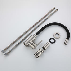 Grifo de agua flexible utilitario Mangueras de acero inoxidable de color Grifo de cocina con caño giratorio Grifo Griferias - Product Image 4