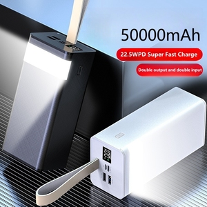 Oem/ODM Hot Bán công suất cao QC3.0 xách tay powerbanks sạc điện thoại di động 22.5W <span class=keywords><strong>USB</strong></span> C siêu nhanh phí điện ngân hàng 50000mAh - Product Image 3