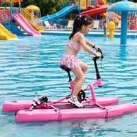 Vélo aquatique gonflable pour adolescents, flotteur gonflable large et plat, cadre en aluminium, flottabilité stable, portable, logo OEM personnalisé, de Chine Lumark