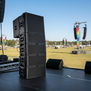 Ipalead <span class=keywords><strong>L</strong></span>-210 Altoparlanti Line Array Passivi Doppi da 10 Pollici, Sistema Audio per Conferenze, Interpretazione Simultanea per Sale Riunioni - Product Image 1