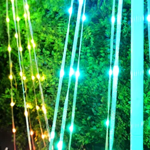 Iluminação para árvore de natal, luzes para natal, ip65, rgb, luzes led decorativas, para festas de fim de ano, 5v, ce, 1.2m, 1.5m e 1.8m, cone árvore