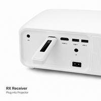 Draadloze HDTV zender-ontvanger set zonder app, 1080P schermspiegeling voor TV, monitor en projector