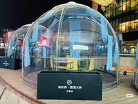 Tente extérieure à bulles transparente pour hôtels, conception géodésique moderne, Igloo Dome House