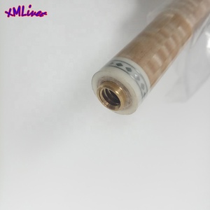 Xmlivet - Eje de Taco de Billar Estilo Coreano de 12 mm, 12 Piezas, Madera de Arce Laminada Tiger con Tubo de Carbono en el Interior + Anillo de Incrustación Metálica - Product Image 3