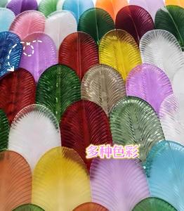 Pendentifs en verre en forme de plumes colorées, décorations murales en cristal pour la décoration intérieure, mur-rideau extérieur - Product Image 3