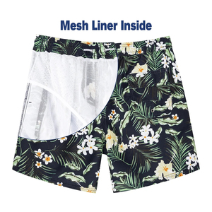 Venta al por mayor Pedido a granel de secado rápido Tamaño DE LA S-2XL Estirable Bañador Logotipo personalizado Transpirable Anti-Arena Boardshorts ligeros Sólido - Product Image 2