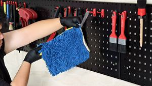 Maxshine Chenille <span class=keywords><strong>Double</strong></span> Sides Car Wash Gloves Mitt <span class=keywords><strong>Double</strong></span> Face Scrubbing Mitts for Auto - Product Image 5
