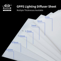 Feuille diffuseur texturée GPPS de qualité supérieure, feuille PS mate pour lampes LED
