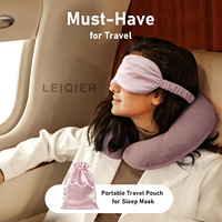 Masque de sommeil en soie de mûrier avec logo personnalisé, fibres de qualité supérieure, occultation totale, accessoires pour la maison, ensemble de masques de sommeil en soie