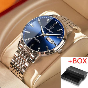 POEDAGAR 832 Montre Homme Étanche Top Marque De Luxe Calendrier Mode Homme Horloge Pour Acier Inoxydable Sport Hommes Montre-Bracelet - Product Image 6