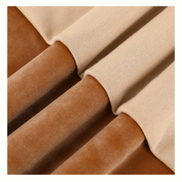Offre Spéciale Super Doux Velours Polyester Spandex Tissu Tissu Tricoté pour Tissu D'hiver