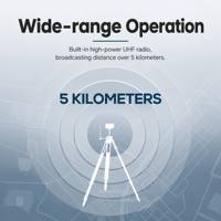 Batterie Li-ion 10000 mAh, précision de positionnement ±2,5 cm, station de base RTK robuste IP66&67 avec longue autonomie pour la navigation agricole