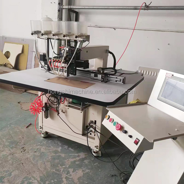 Automatic Computer Multi Heads Beading Attaching Machine Pearl Setting Machine