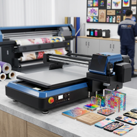 Nouvelle imprimante jet d'encre UV semi-automatique à plat avec têtes XP600 F1080 I1600 I3200 pour l'impression sur verre, acrylique, bois et métal